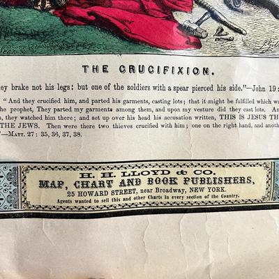 Antique "Illustrated life of Christ" Print