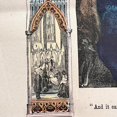 Antique "Illustrated life of Christ" Print