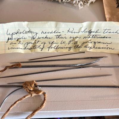 Antique 1800's Lace, Tatting, Upholstery Tools