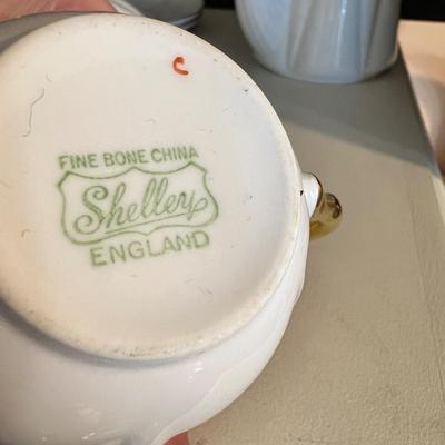 Antique Shelley Fine Bone China Tea/Coffee Set - 13 Pieces