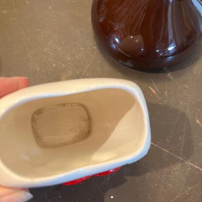 Hershey's Kiss bank & Valentine vase