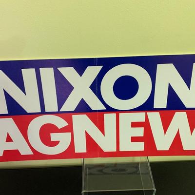 Large Nixon Agnew Political Sign