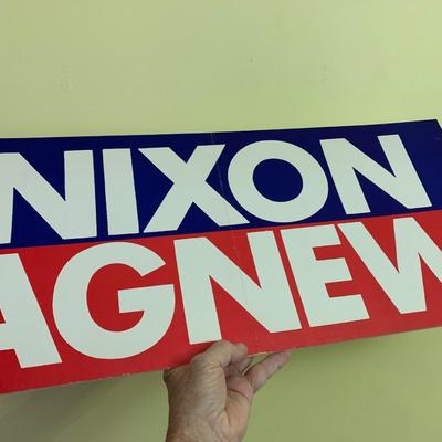 Large Nixon Agnew Political Sign