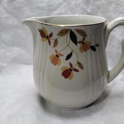 Vtg Hallâ€™s Superior Quality Kitchenware Autumn Leaf Tea Pot