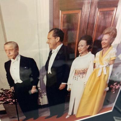 Nixon Edward Duke & Duchess of Windsor Photo Signatures Matted / Framed