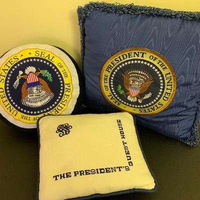 Presidential Seal White House Blair House Pillow Lot