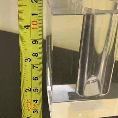 Heavy Thick Crystal Demi Vase