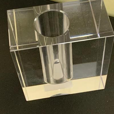 Heavy Thick Crystal Demi Vase
