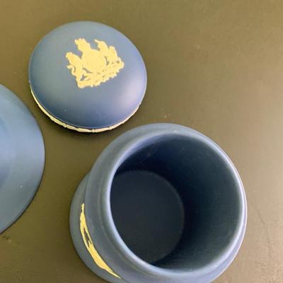 Wedgwood Jasperware Queen Elizabeth Dark Blue Pieces