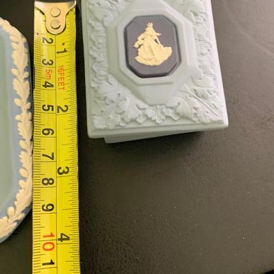 Wedgwood Jasperware Lot Lighter Trinket Box +++