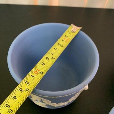 Wedgwood Jasperware Raised Compote & Pair of Bowls