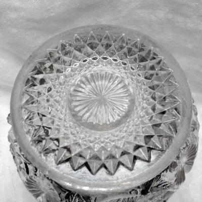 1912-1920 Westmoreland â€œBuzz Starâ€ Pressed Glass 6â€ Vase
