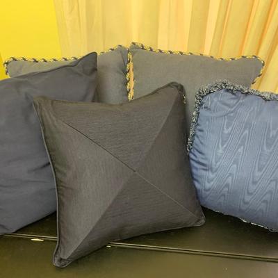 Blue 15â€ Throw Pillow Lot