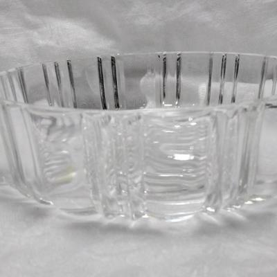 Anchor Hocking Old Cafe Clear Depression Glass Candy Dish