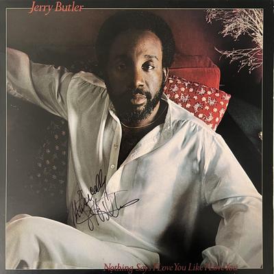 Jerry Butler signed album