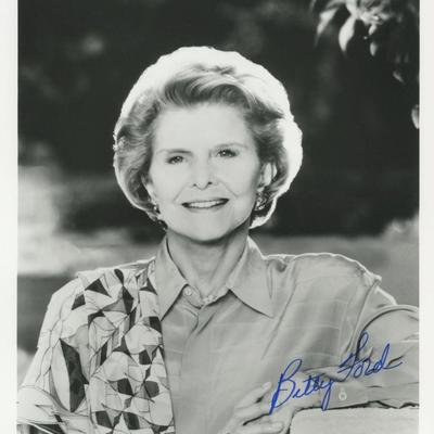 Betty Ford signed photo