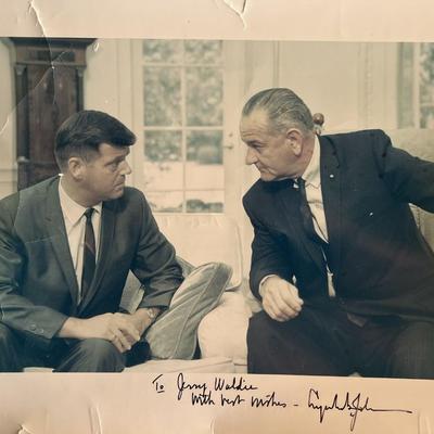 Lyndon B. Johnson signed photo