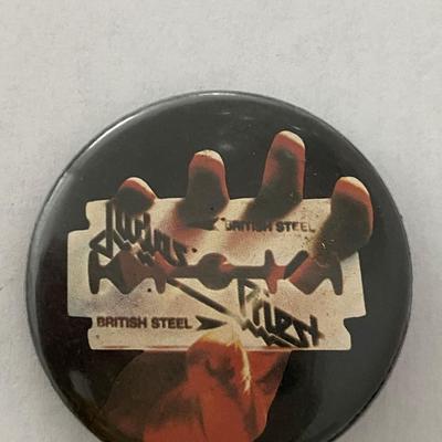 Judas Priest British Steel vintage pin