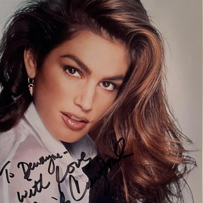 Cindy Crawford signed photo