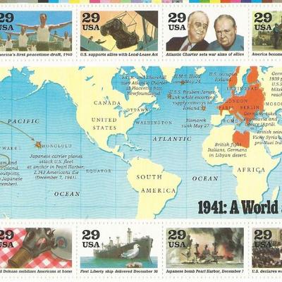 1941: A World at War Stamps
