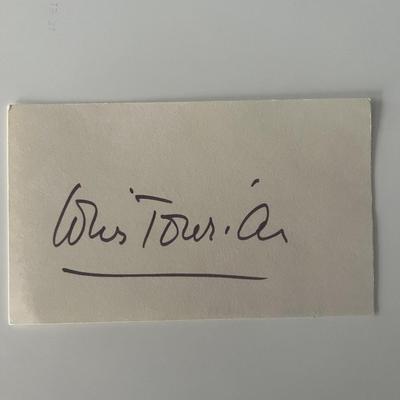 Louis Jourdan original signature