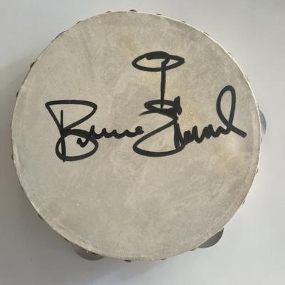 Bruce Channel signed tambourine
