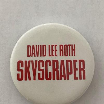 David Lee Roth Skyscraper vintage pin