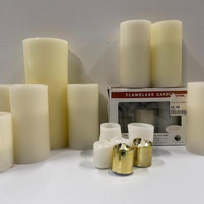 Lot of Flameless Battery Operated Candles