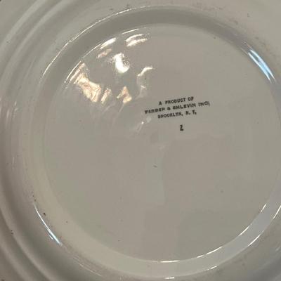 Wrought/Embossed Aluminum W/Limoges China Plate Inserts (B1-RG)