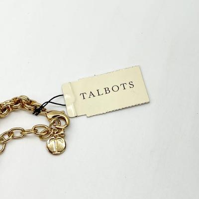 TALBOTS ~ Fashion Faux Pearl Gold Tone Necklace