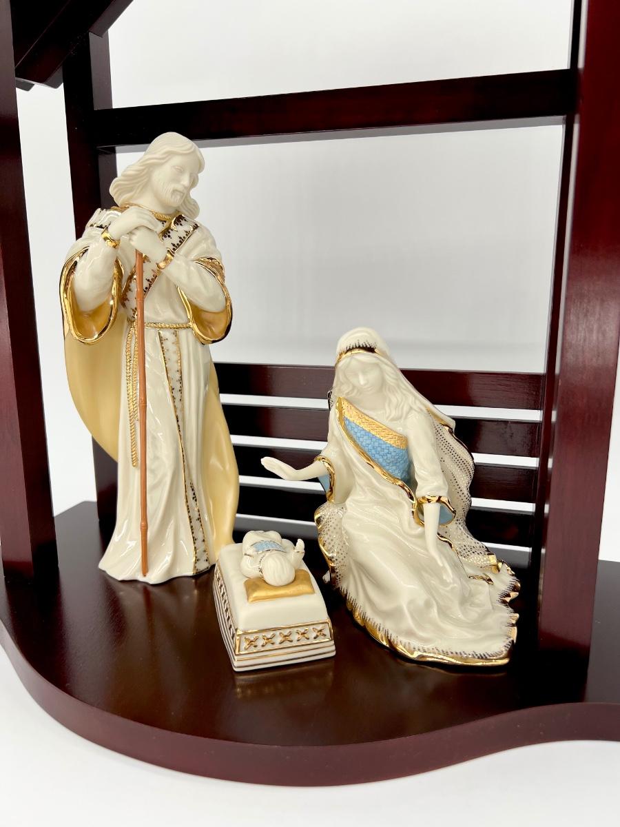 LENOX First Blessing Nativity Four (4) Piece Set