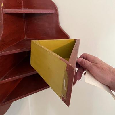 Hanging Corner Shelf Unit (B2-RG)