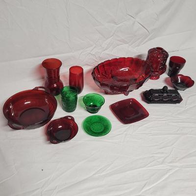Red and Green Decorative Glass (BS2-DW)