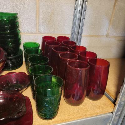 Red and Green Decorative Glass (BS2-DW)