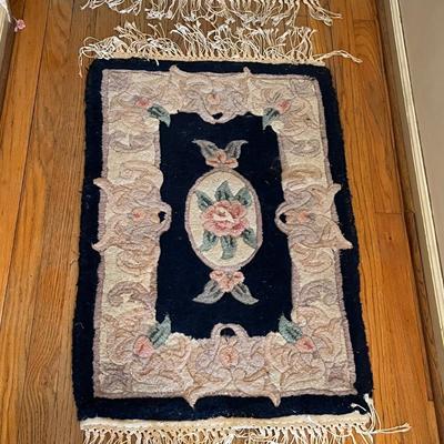 Pair of Matching â€˜Gardenâ€™ Genuine Hand Tufted Wool Area Rugs (B2-RG)