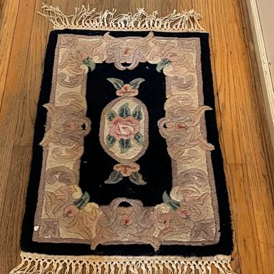 Pair of Matching â€˜Gardenâ€™ Genuine Hand Tufted Wool Area Rugs (B2-RG)