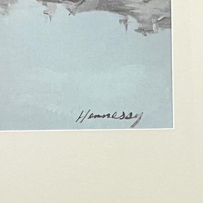 HENNESSY ~ Beach Scene ~ Signed Framed Print