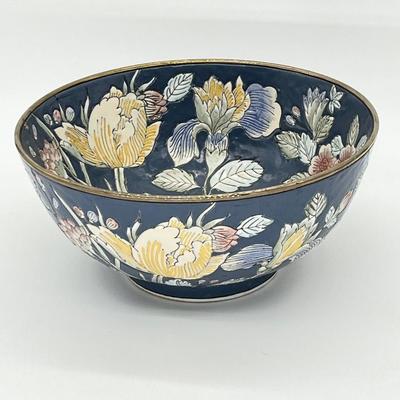 ANDREA BY SADEK ~ Vtg. Large Asian Porcelain Decorative Bowl