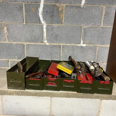Green Metal Boxes With Tools (BS1-MG)