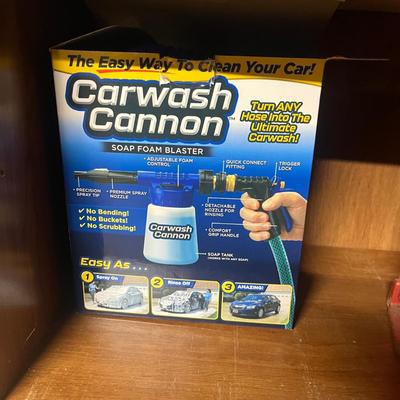 Electric Drill, Electric Staple Gun, Carwash Cannon, & More w/ Three Shelf Unit (BS1-MG)