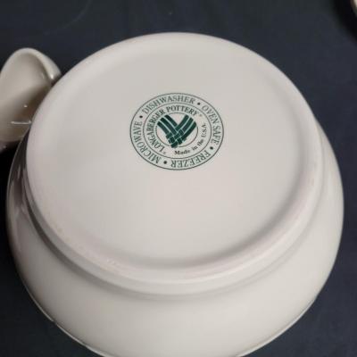 Longaberger Pottery Soup Tureen & Place Settings (BS2-DW)