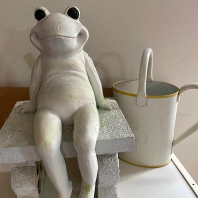 Frog on a seat & Mobile plant holders