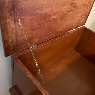 Solid Wood Blanket Chest with Dovetailed Drawer (B2-RG)