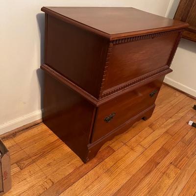 Solid Wood Blanket Chest with Dovetailed Drawer (B2-RG)
