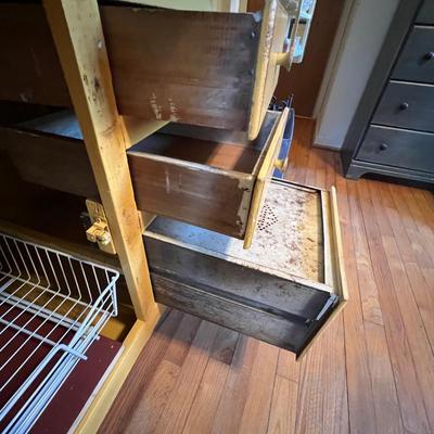 Vintage Hoosier Cabinet (B2-RG)