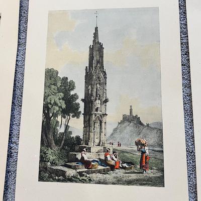 7 Antique Vintage Prints of Samuel Prout Artwork