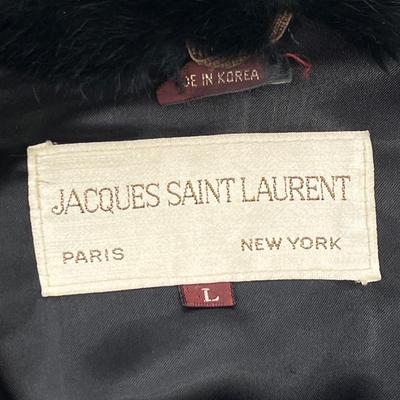 JACQUES SAINT LAURENT ~ Super Soft ~ Large Black Fur Jacket