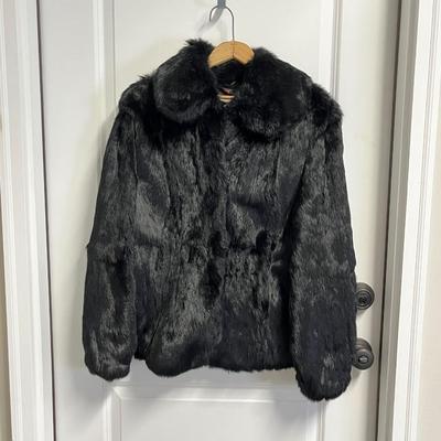 JACQUES SAINT LAURENT ~ Super Soft ~ Large Black Fur Jacket