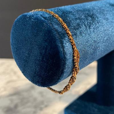 14k gold rope bracelet - 7.1g