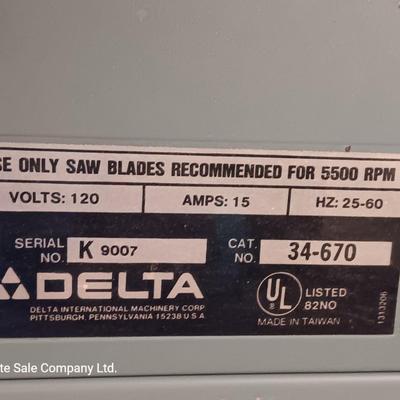 Delta 10" Table Saw Model 34-670